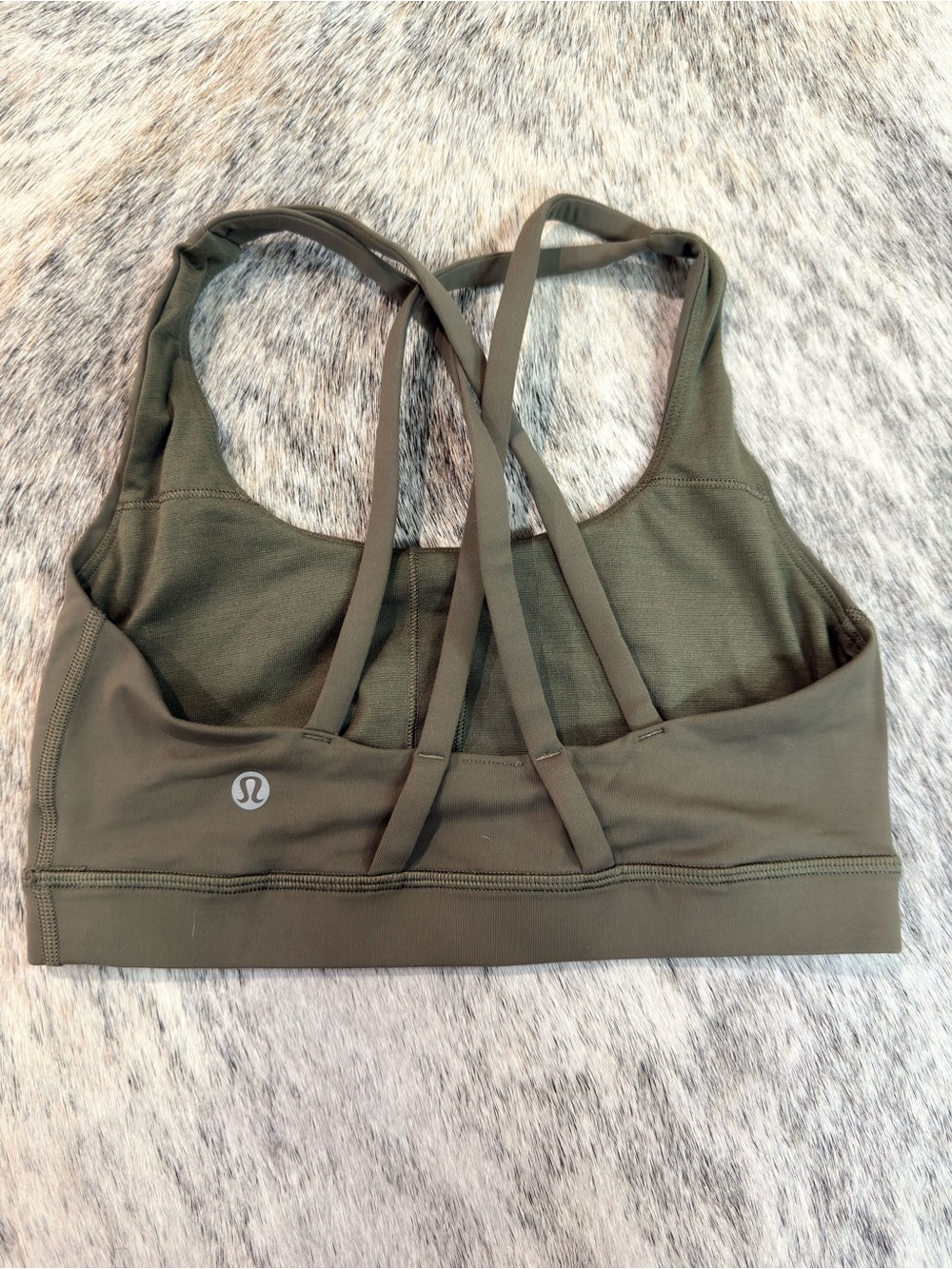 lululemon athletica Olive Strappy Back Sports Bra